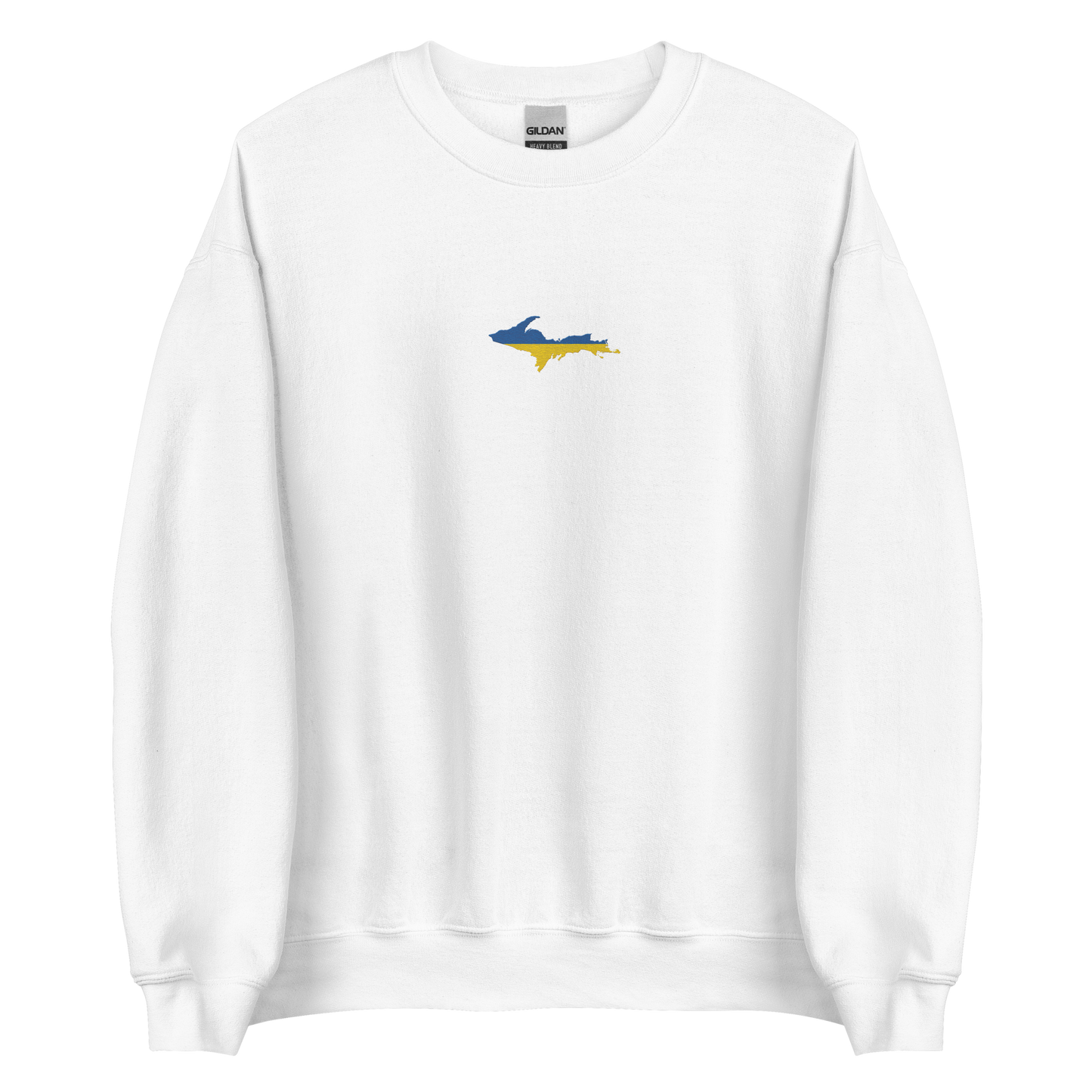 Michigan Upper Peninsula Sweatshirt (w/ Embroidered UP Ukraine Outline) | Unisex Standard