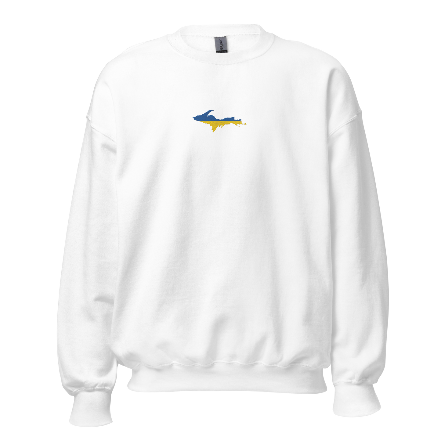 Michigan Upper Peninsula Sweatshirt (w/ Embroidered UP Ukraine Outline) | Unisex Standard