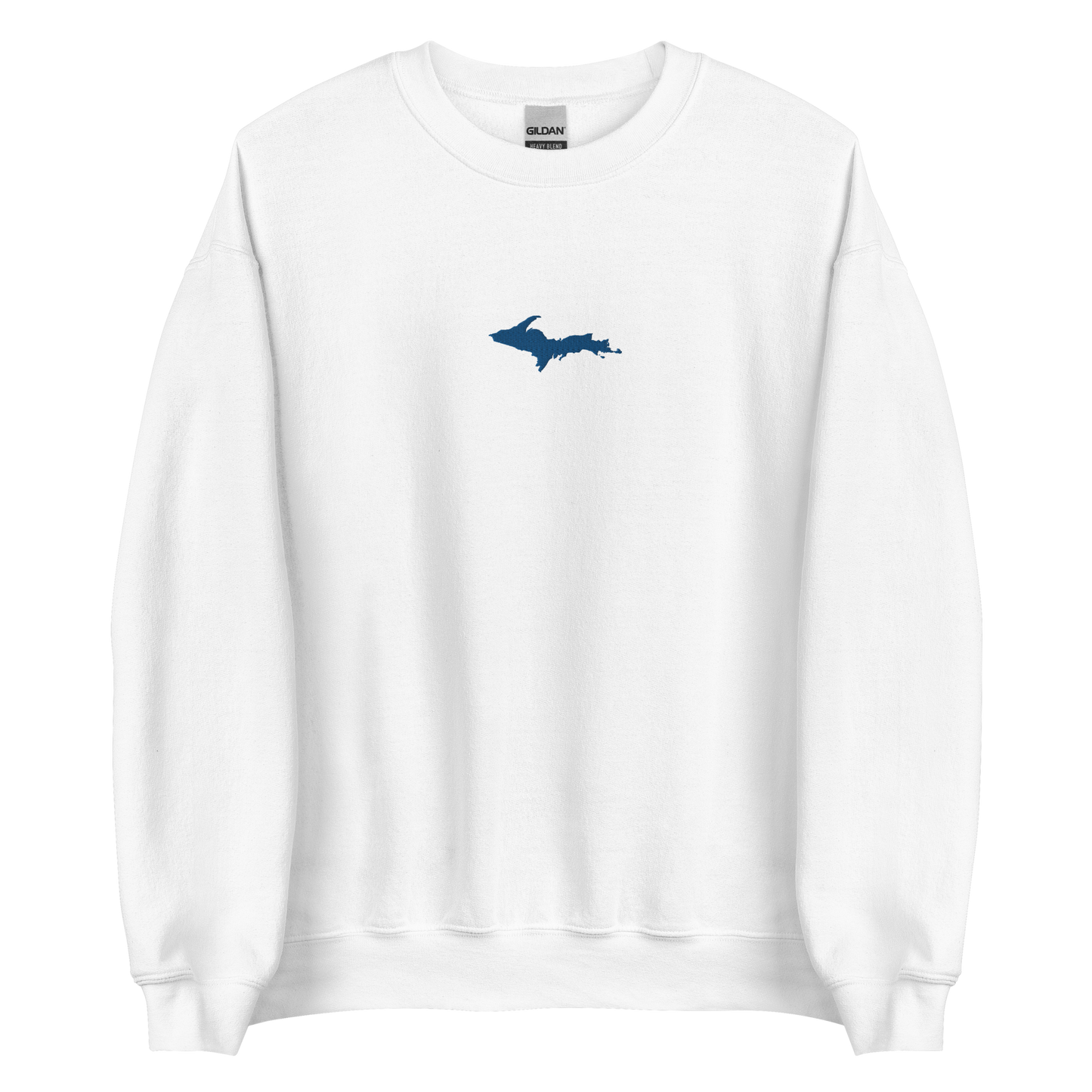 Michigan Upper Peninsula Sweatshirt (w/ Embroidered Azure UP Outline) | Unisex Standard