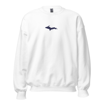 Michigan Upper Peninsula Sweatshirt (w/ Embroidered UP Outline) | Unisex Standard