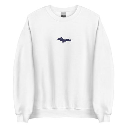 Michigan Upper Peninsula Sweatshirt (w/ Embroidered UP Outline) | Unisex Standard