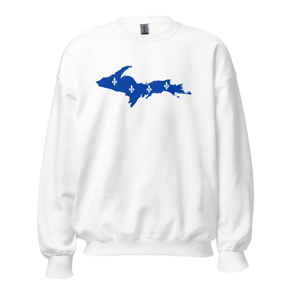 Michigan Upper Peninsula Sweatshirt (w/ UP Quebec Flag Outline) | Unisex Standard