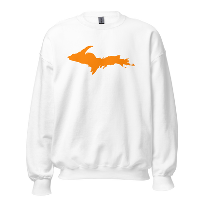 Michigan Upper Peninsula Sweatshirt (w/ Orange UP Outline) | Unisex Standard