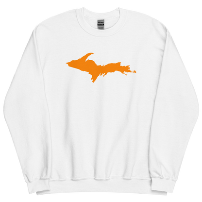 Michigan Upper Peninsula Sweatshirt (w/ Orange UP Outline) | Unisex Standard