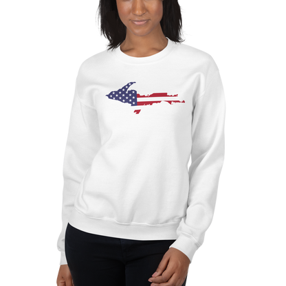 Michigan Upper Peninsula Sweatshirt (w/ UP USA Flag Outline) | Unisex Standard