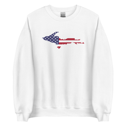 Michigan Upper Peninsula Sweatshirt (w/ UP USA Flag Outline) | Unisex Standard