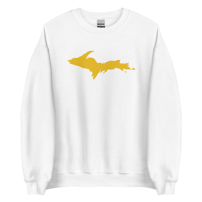 Michigan Upper Peninsula Sweatshirt (w/ Gold UP Outline) | Unisex Standard