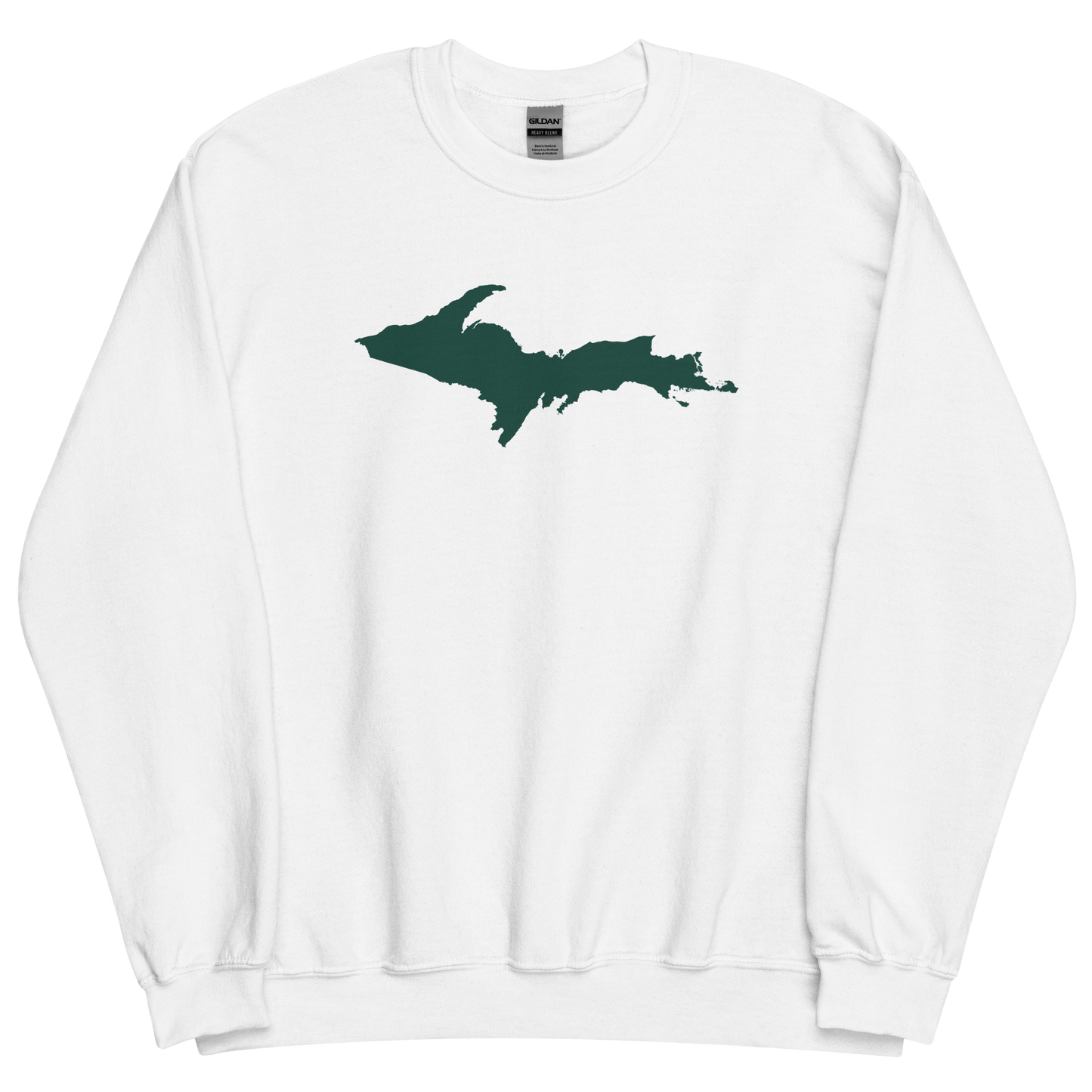 Michigan Upper Peninsula Sweatshirt (w/ Green UP Outline) | Unisex Standard