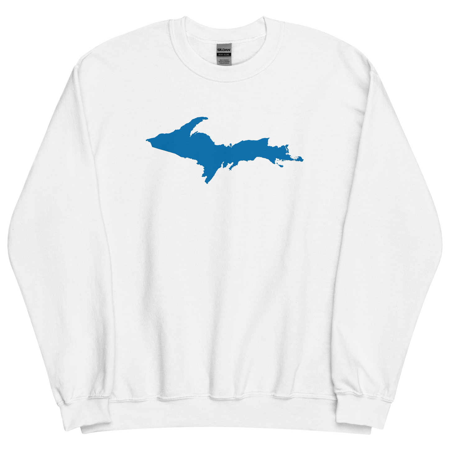 Michigan Upper Peninsula Sweatshirt (w/ Azure UP Outline) | Unisex Standard