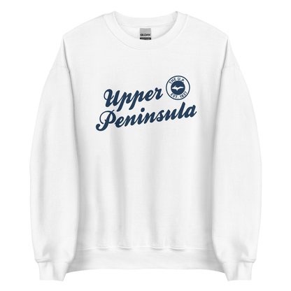 'Upper Peninsula EST. 1837' Sweatshirt (Navy Script Font) | Unisex Standard