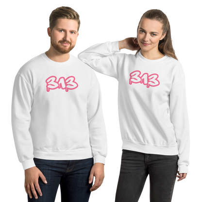 Detroit '313' Sweatshirt (Rhodochrosite Pink Tag Font) | Unisex Standard