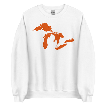 Great Lakes Sweatshirt | Unisex Standard - Maple Leaf Orange