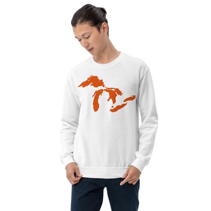 Great Lakes Sweatshirt | Unisex Standard - Maple Leaf Orange