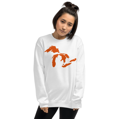 Great Lakes Sweatshirt | Unisex Standard - Maple Leaf Orange