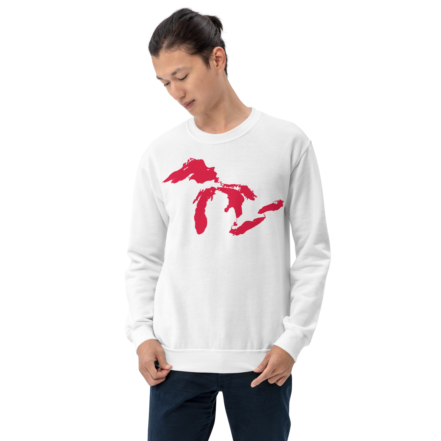 Great Lakes Sweatshirt | Unisex Standard - Lighthouse Red