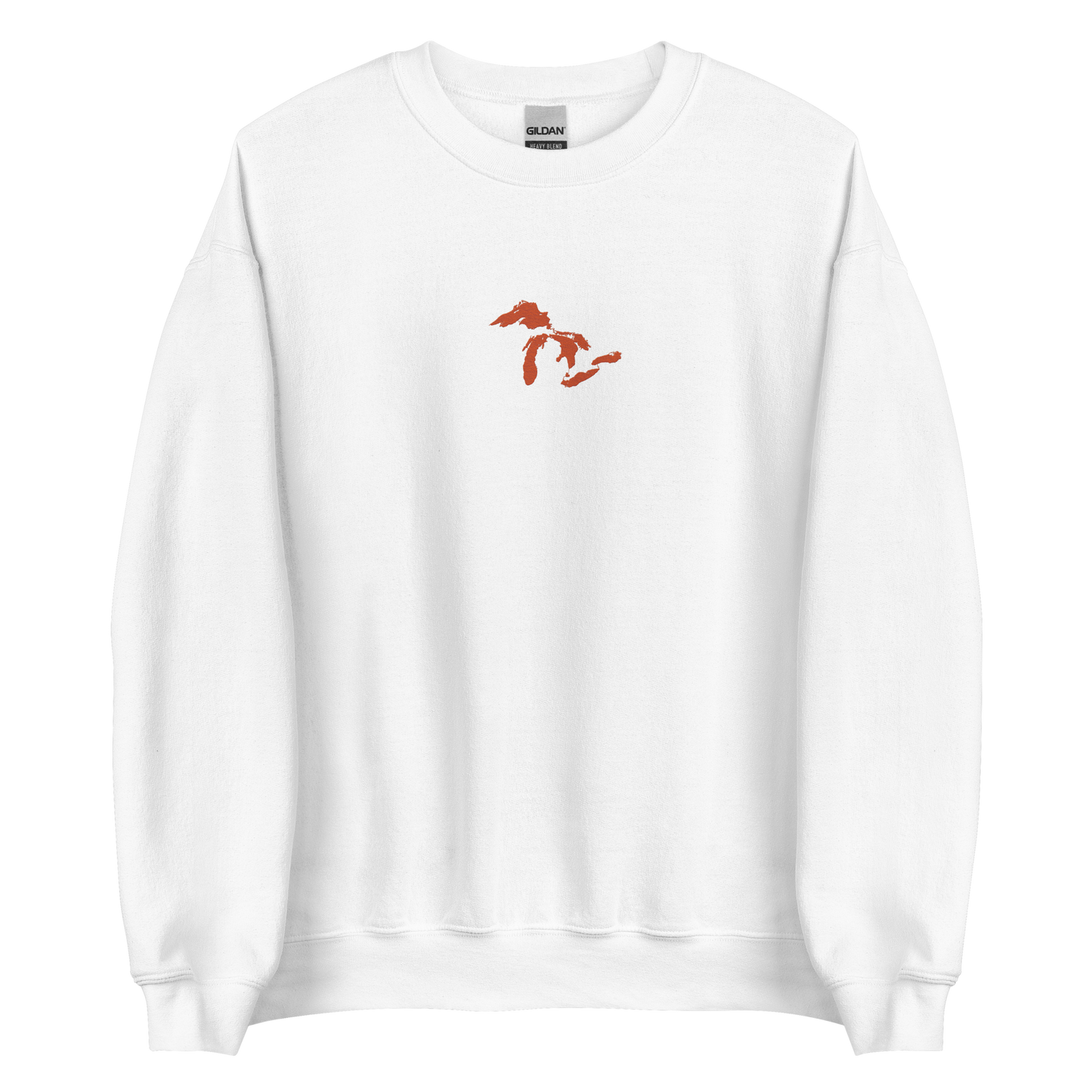 Great Lakes Sweatshirt | Unisex Standard - Maple Leaf Orange Emb.