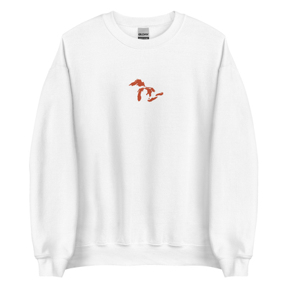 Great Lakes Sweatshirt | Unisex Standard - Maple Leaf Orange Emb.