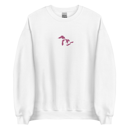 Great Lakes Sweatshirt | Unisex Standard - Apple Blossom Pink Emb.