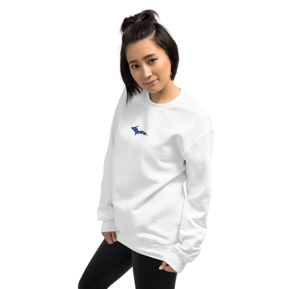 Michigan Upper Peninsula Sweatshirt (w/ Embroidered UP Quebec Flag Outline) | Unisex Standard