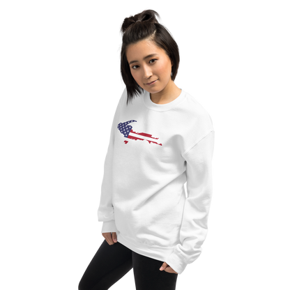 Michigan Upper Peninsula Sweatshirt (w/ UP USA Flag Outline) | Unisex Standard