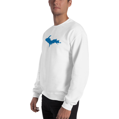 Michigan Upper Peninsula Sweatshirt (w/ Azure UP Outline) | Unisex Standard