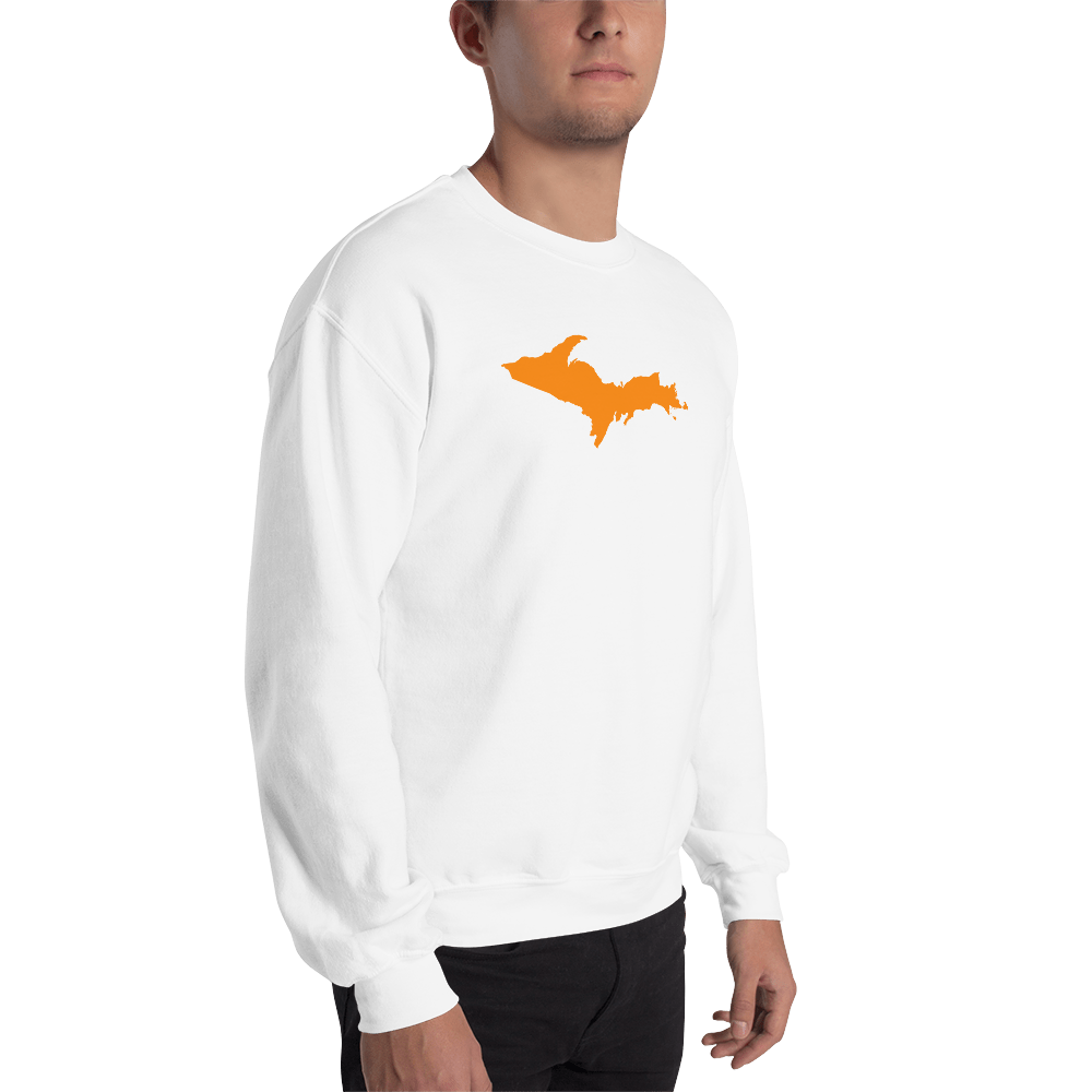 Michigan Upper Peninsula Sweatshirt (w/ Orange UP Outline) | Unisex Standard