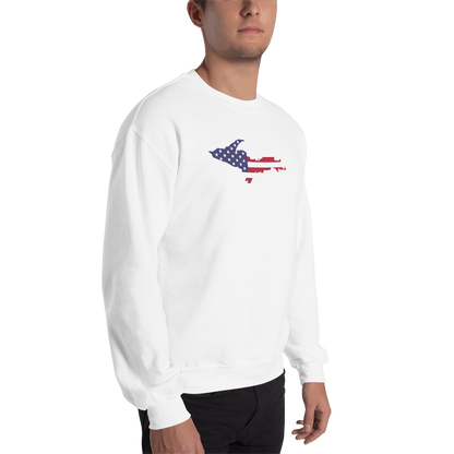 Michigan Upper Peninsula Sweatshirt (w/ UP USA Flag Outline) | Unisex Standard