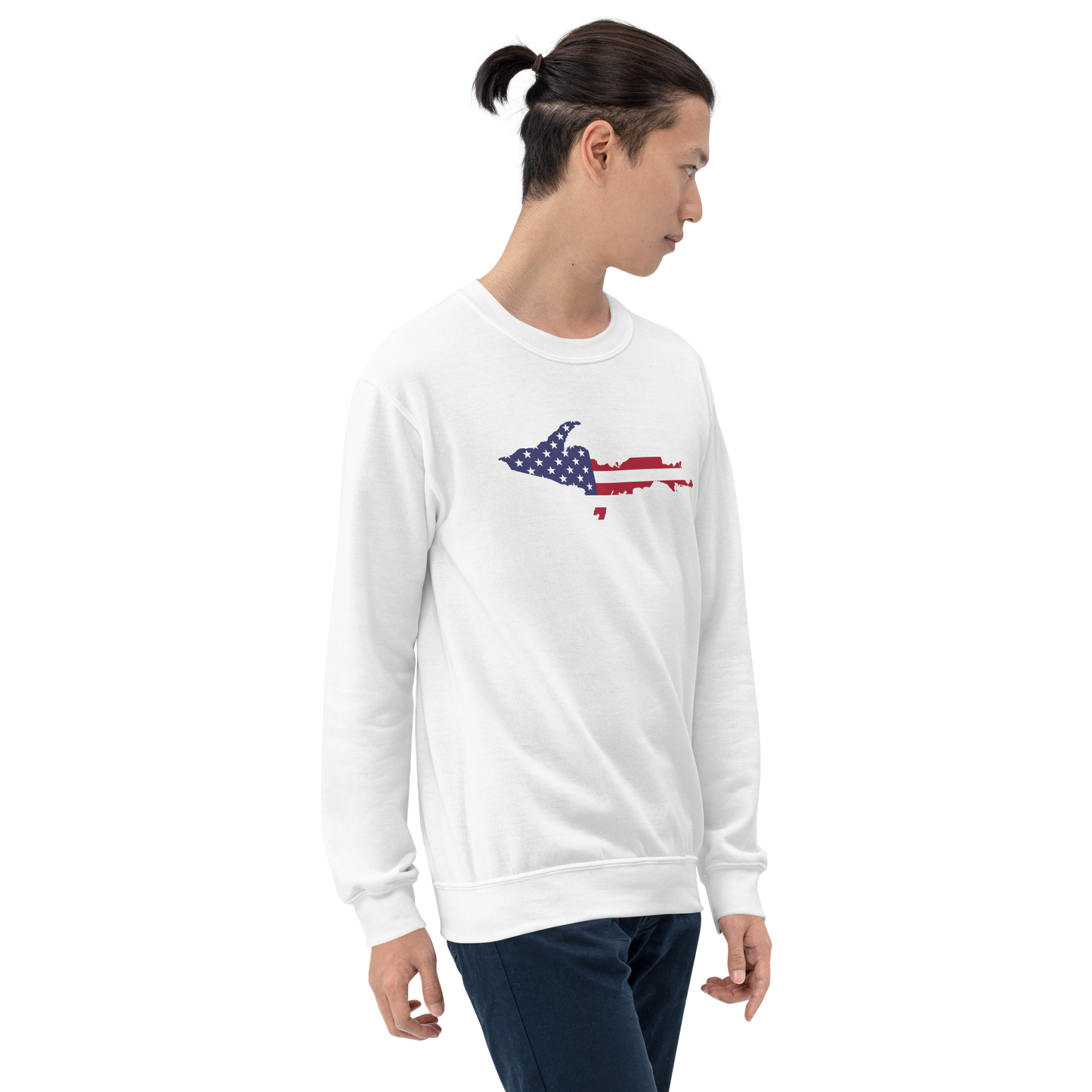 Michigan Upper Peninsula Sweatshirt (w/ UP USA Flag Outline) | Unisex Standard