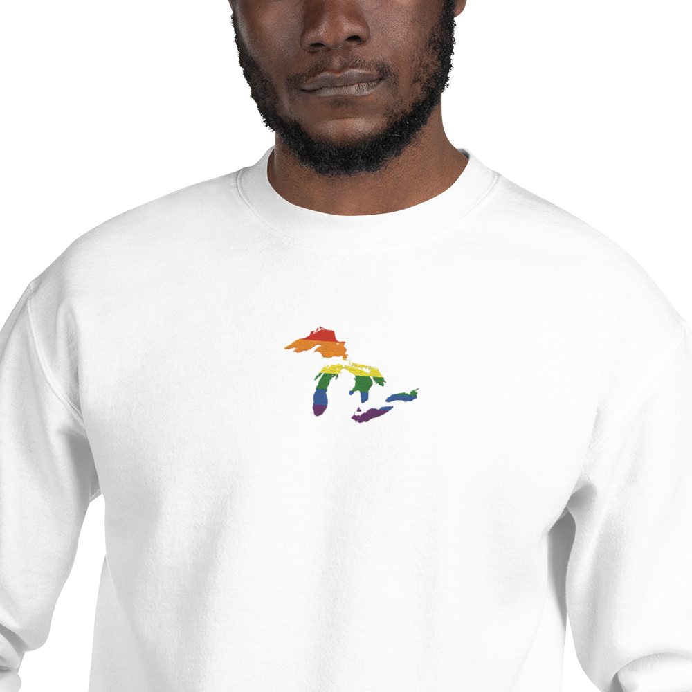 Great Lakes Sweatshirt | Unisex Standard - Rainbow Pride Emb.