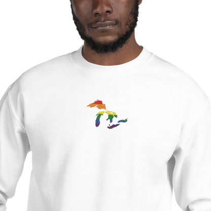 Great Lakes Sweatshirt | Unisex Standard - Rainbow Pride Emb.