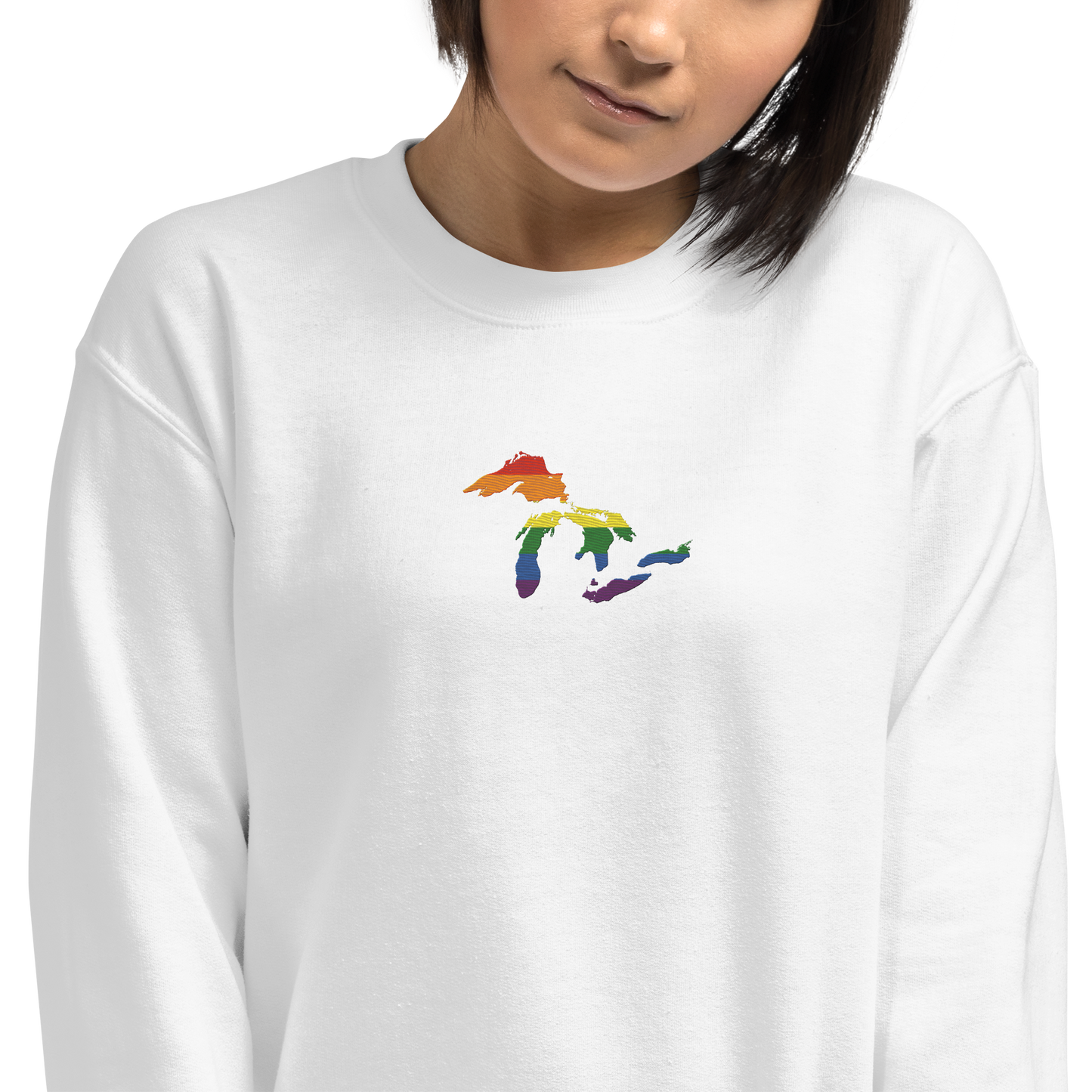 Great Lakes Sweatshirt | Unisex Standard - Rainbow Pride Emb.