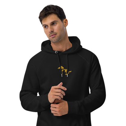 Great Lakes Hoodie (Gold) | Unisex Organic - Emb.