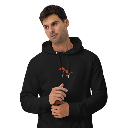 Great Lakes Hoodie (Maple Leaf Orange) | Unisex Organic - Emb.