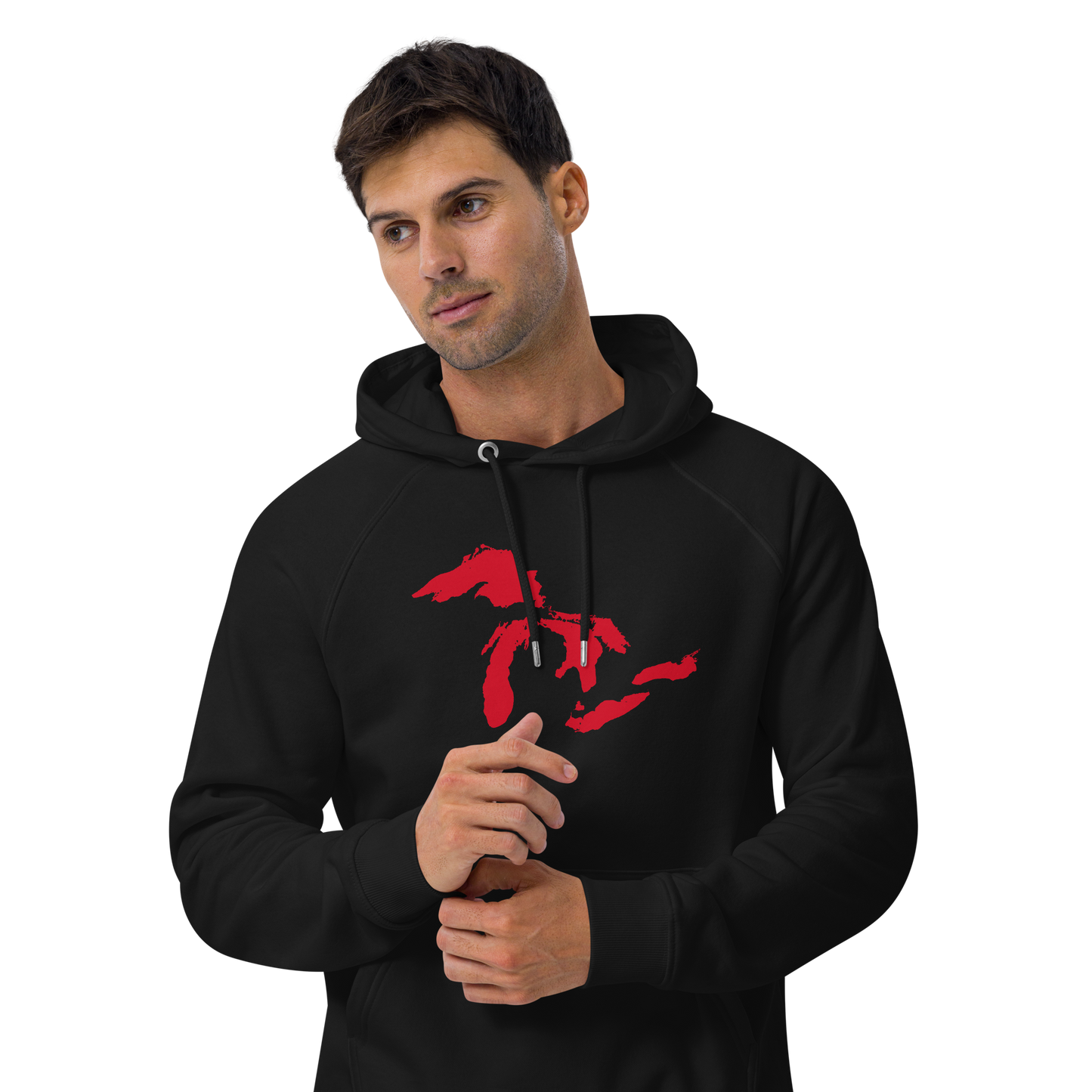 Great Lakes Hoodie (Aliform Red) | Unisex Organic