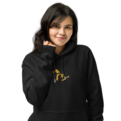 Great Lakes Hoodie (Gold) | Unisex Organic - Emb.