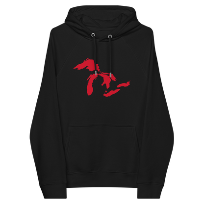 Great Lakes Hoodie (Aliform Red) | Unisex Organic