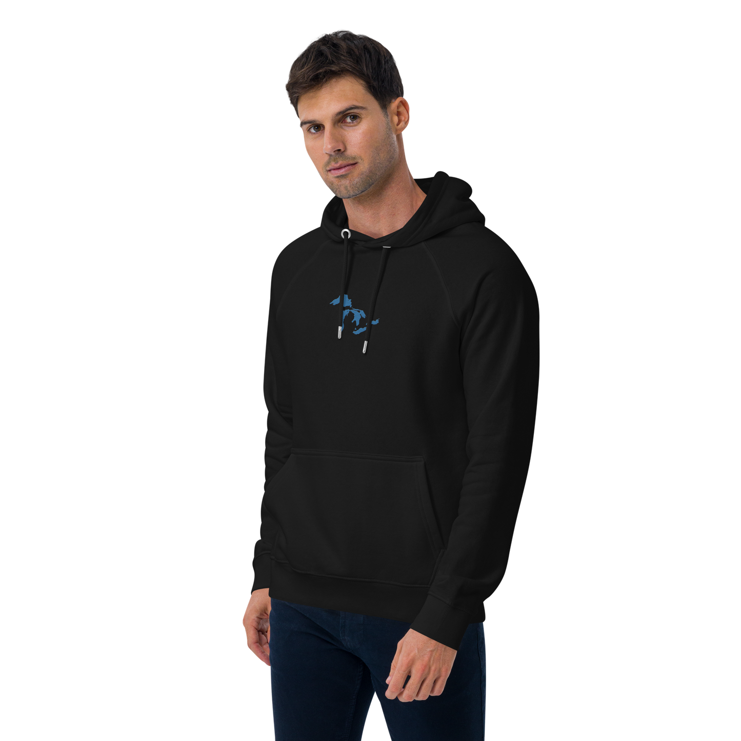 Great Lakes Hoodie (Superior Blue) | Unisex Organic - Emb.