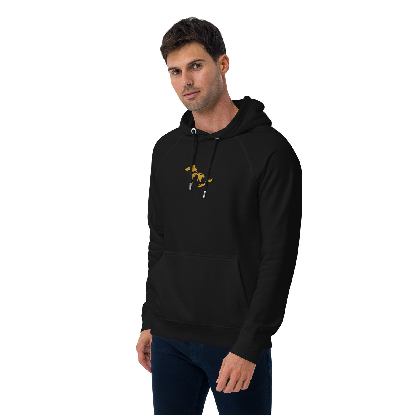 Great Lakes Hoodie (Gold) | Unisex Organic - Emb.