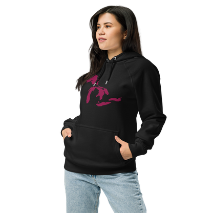 Great Lakes Hoodie (Ruby Red) | Unisex Organic