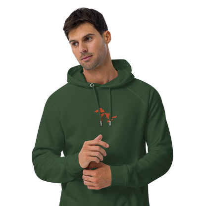 Great Lakes Hoodie (Maple Leaf Orange) | Unisex Organic - Emb.