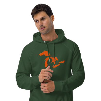 Great Lakes Hoodie (Maple Leaf Orange) | Unisex Organic