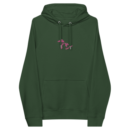 Great Lakes Hoodie (Apple Blossom Pink) | Unisex Organic - Emb.