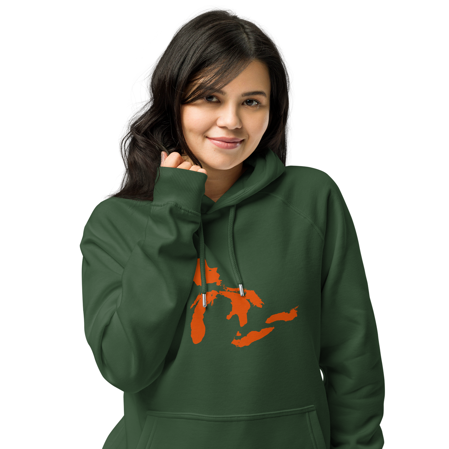 Great Lakes Hoodie (Maple Leaf Orange) | Unisex Organic