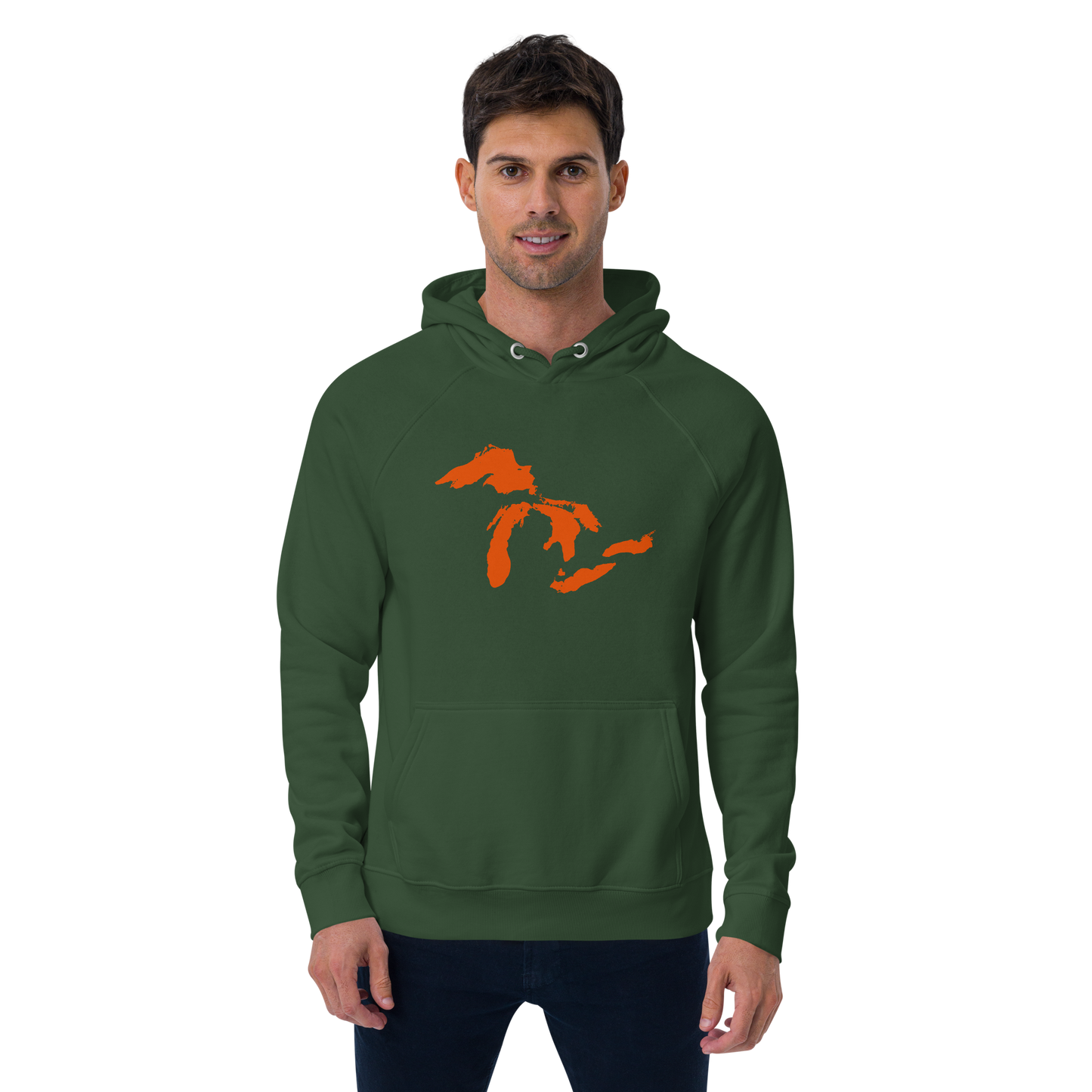 Great Lakes Hoodie (Maple Leaf Orange) | Unisex Organic