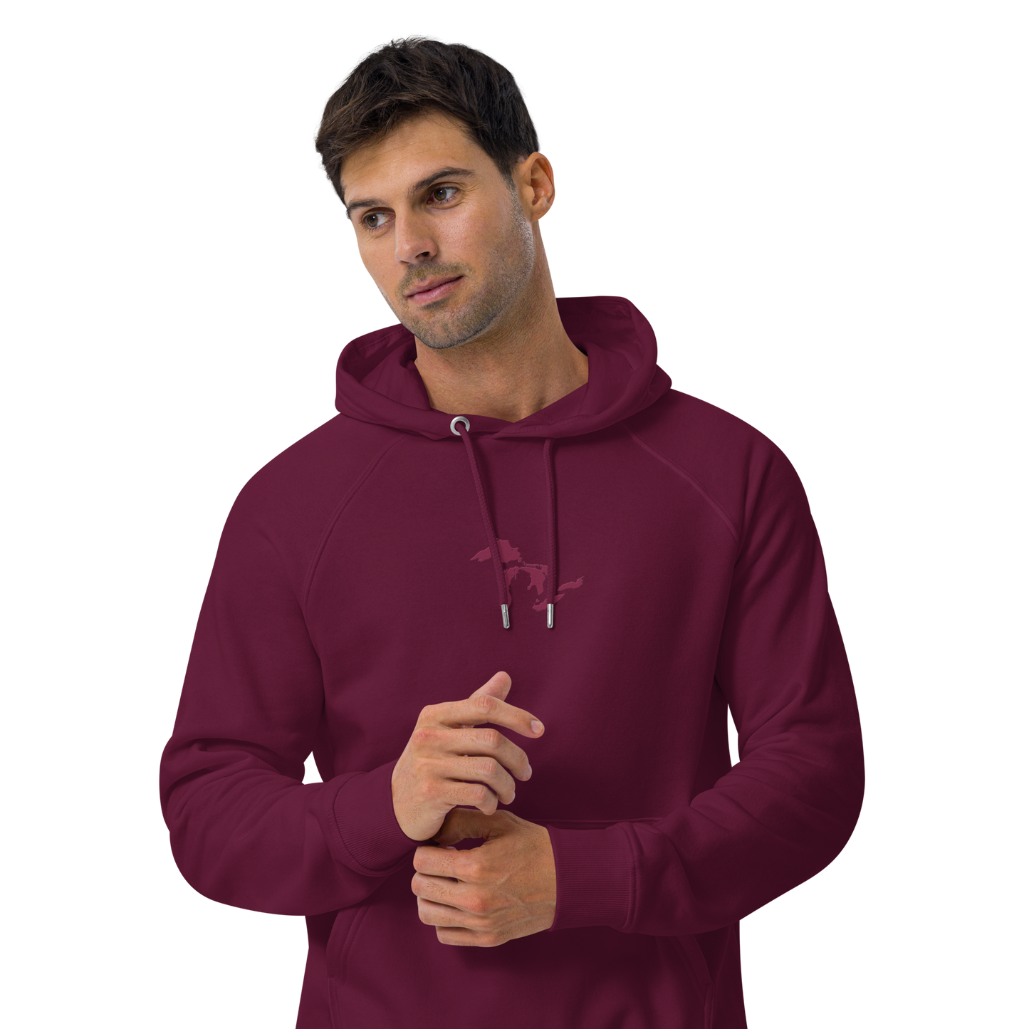 Great Lakes Hoodie (Ruby Red) | Unisex Organic - Emb.