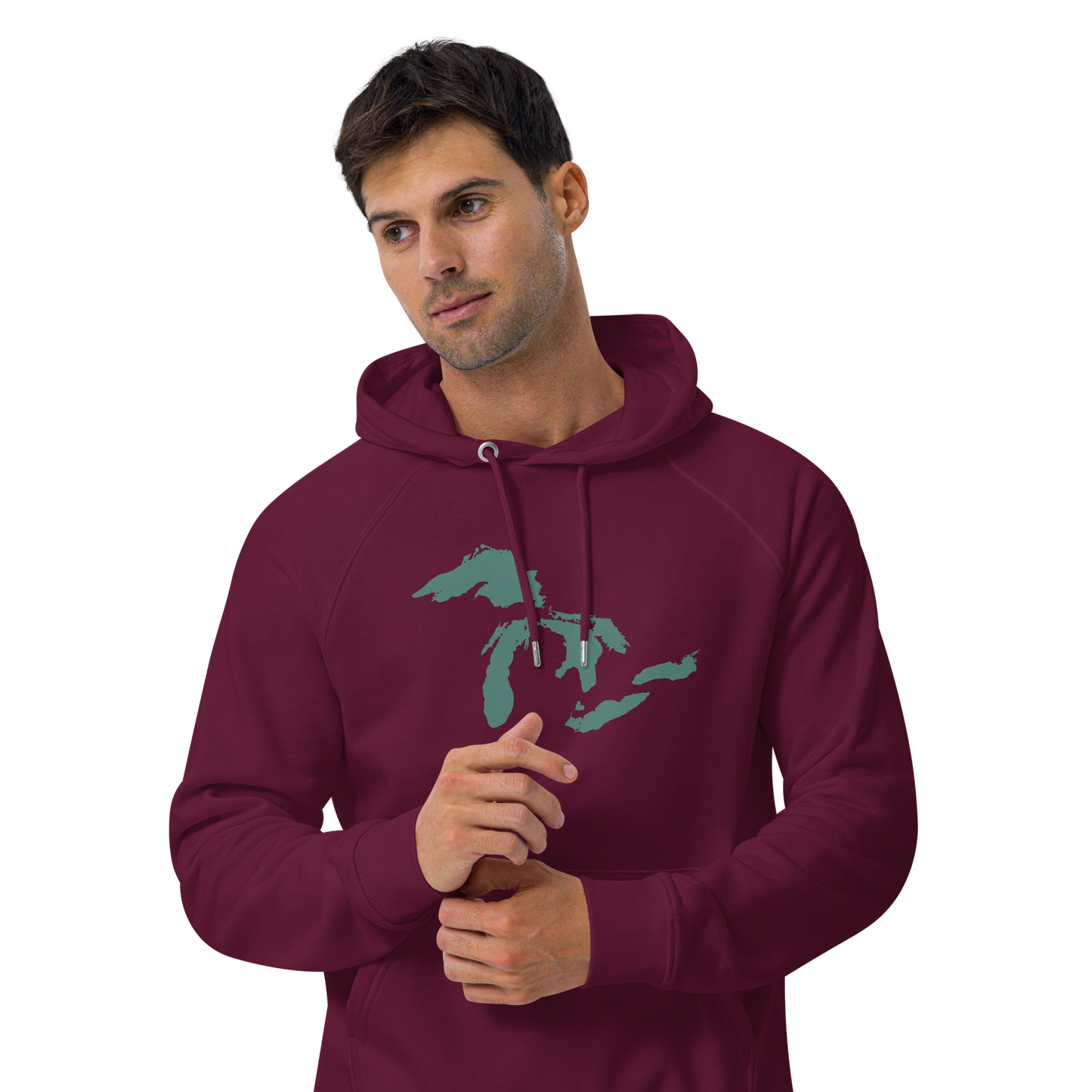 Great Lakes Hoodie (Copper Green) | Unisex Organic