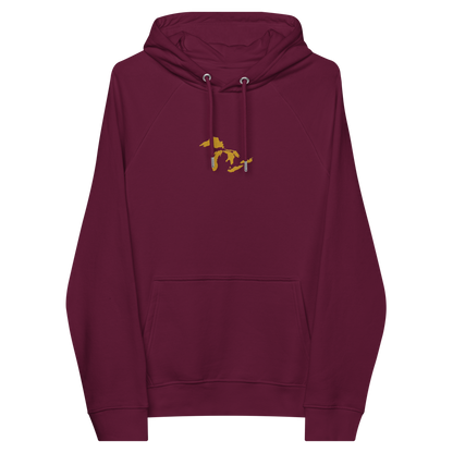 Great Lakes Hoodie (Gold) | Unisex Organic - Emb.