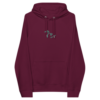 Great Lakes Hoodie (Copper Green) | Unisex Organic - Emb.