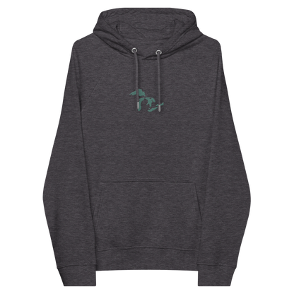 Great Lakes Hoodie (Copper Green) | Unisex Organic - Emb.