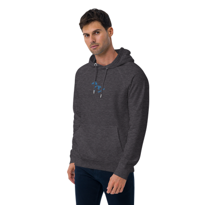 Great Lakes Hoodie (Superior Blue) | Unisex Organic - Emb.